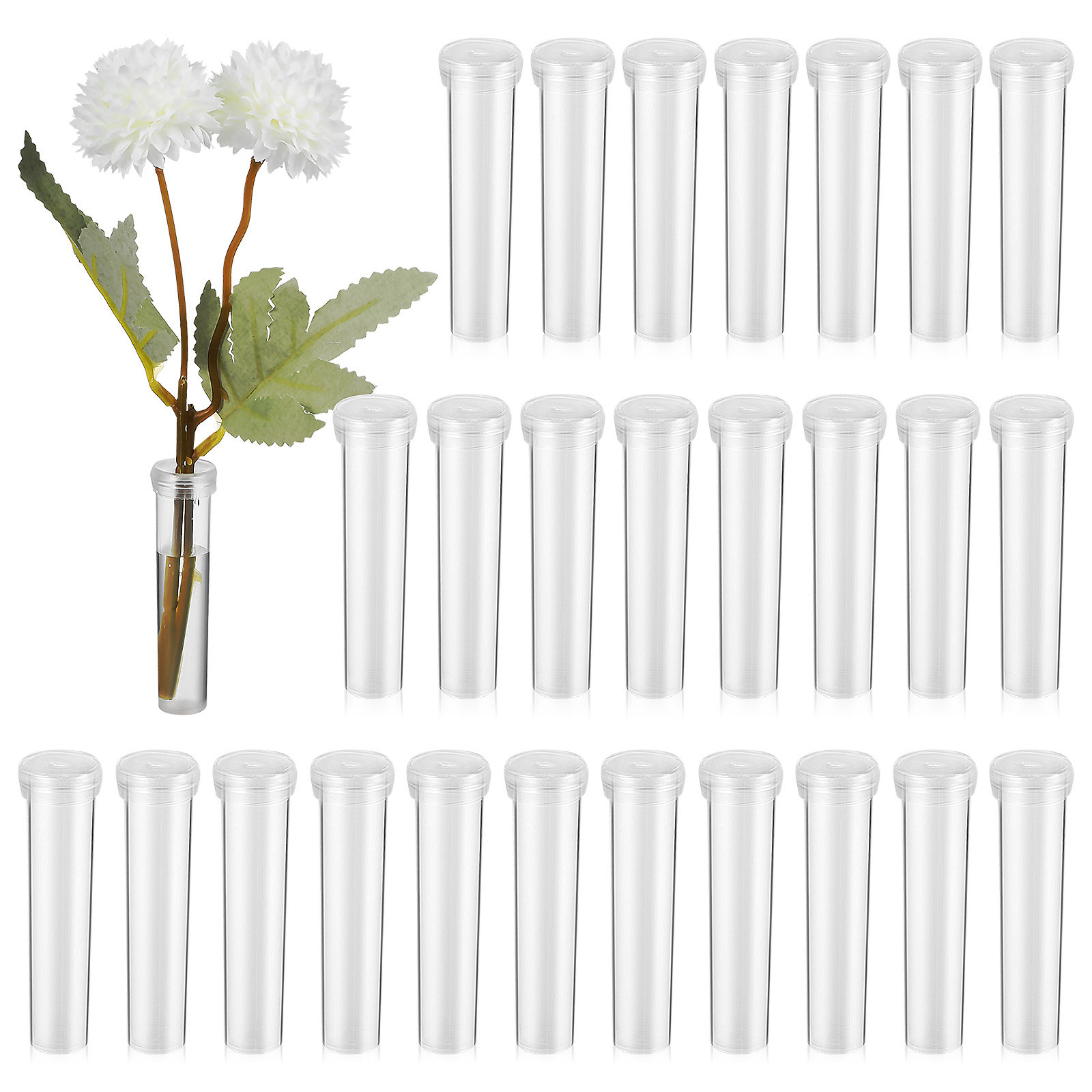 The Florist Supply - 100 Stück Blumen-Wasserröhrchen Frische Nährstoffröhrchen Universalgröße