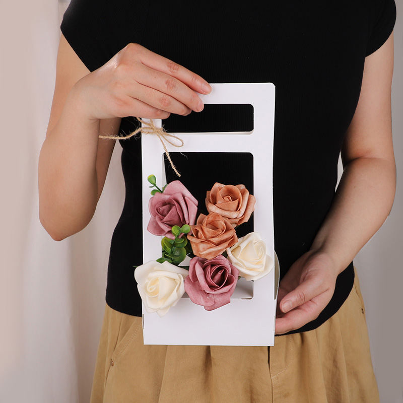 Flower Wrap Kraft - 3/5Pcs Handheld Blume Box Kraft Papier