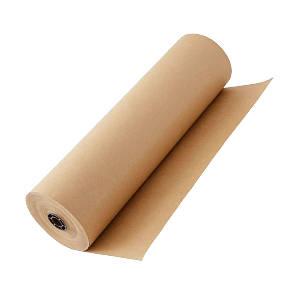 Flower Wrap Kraft - Stabile Kraftpapierrolle mit Retro-Zeitungsmuster als Geschenkverpackung