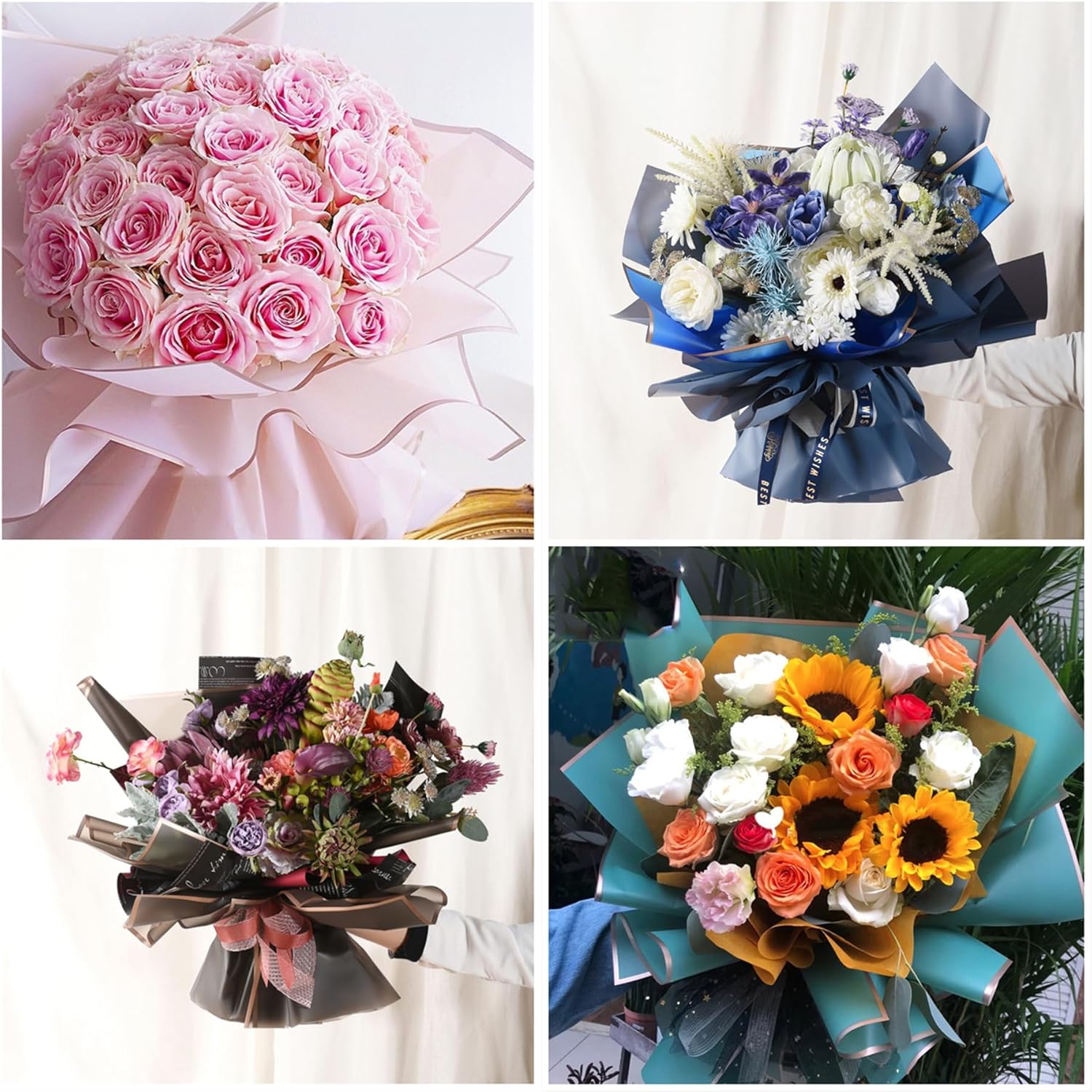 10 Blatt 8-farbiges Blumenstra – The Florist Supply Bewertung und Preis