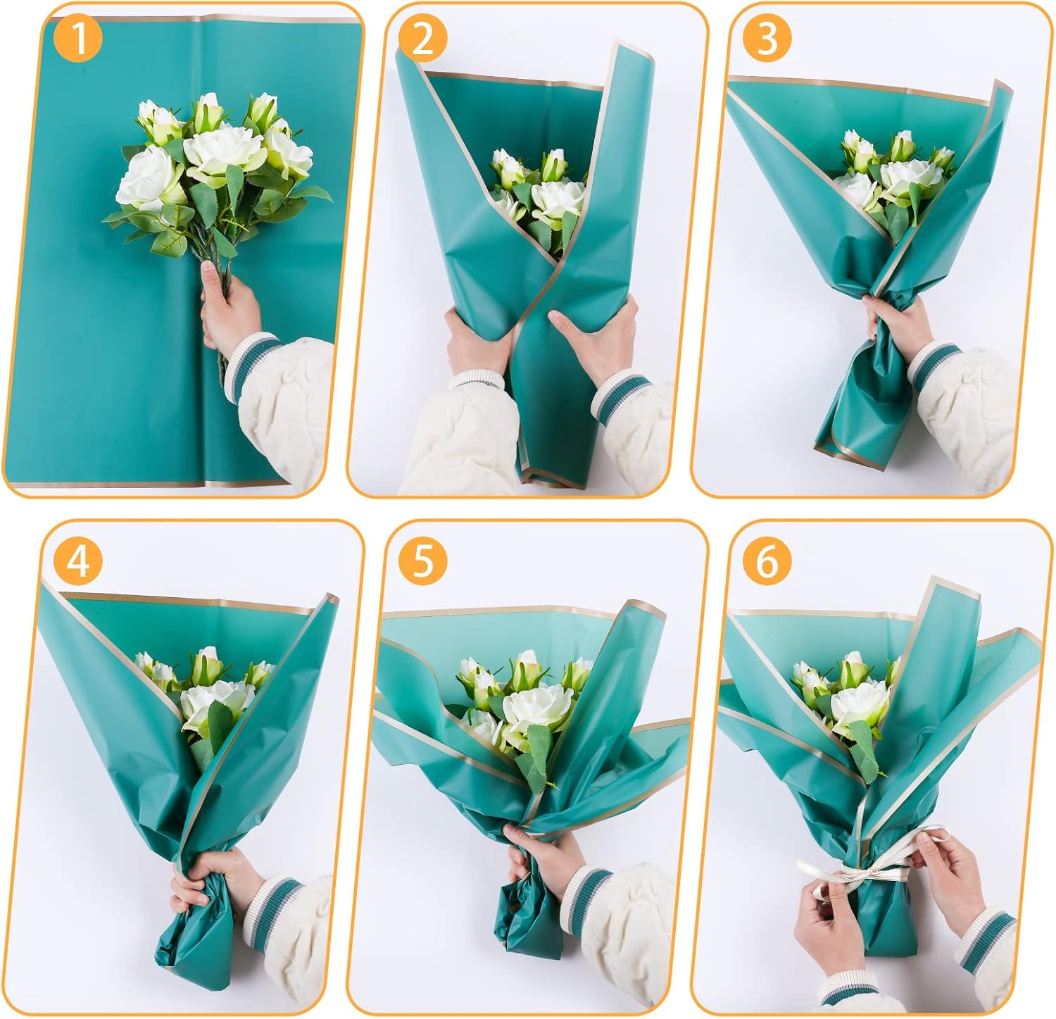10 Blatt 8-farbiges Blumenstra – The Florist Supply Bewertung und Preis