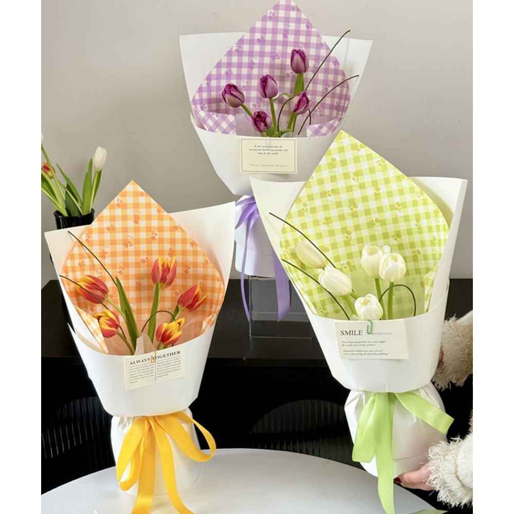 Rosen-Gittermuster Dickes Weiß – Flower Wrap Kraft Bewertung und Preis