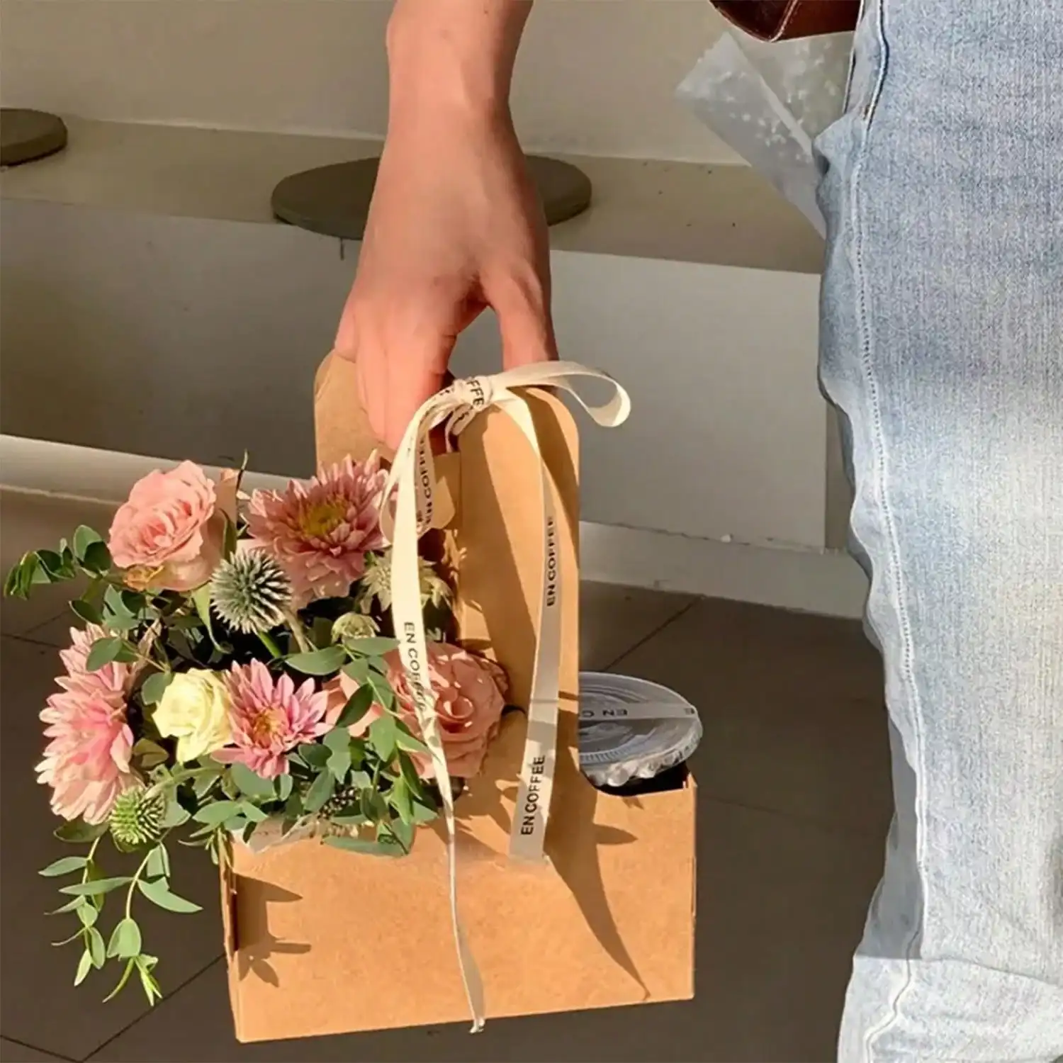 Kraftpapier Blumenstrauß Gesch – Flower Wrap Kraft Bewertung und Preis