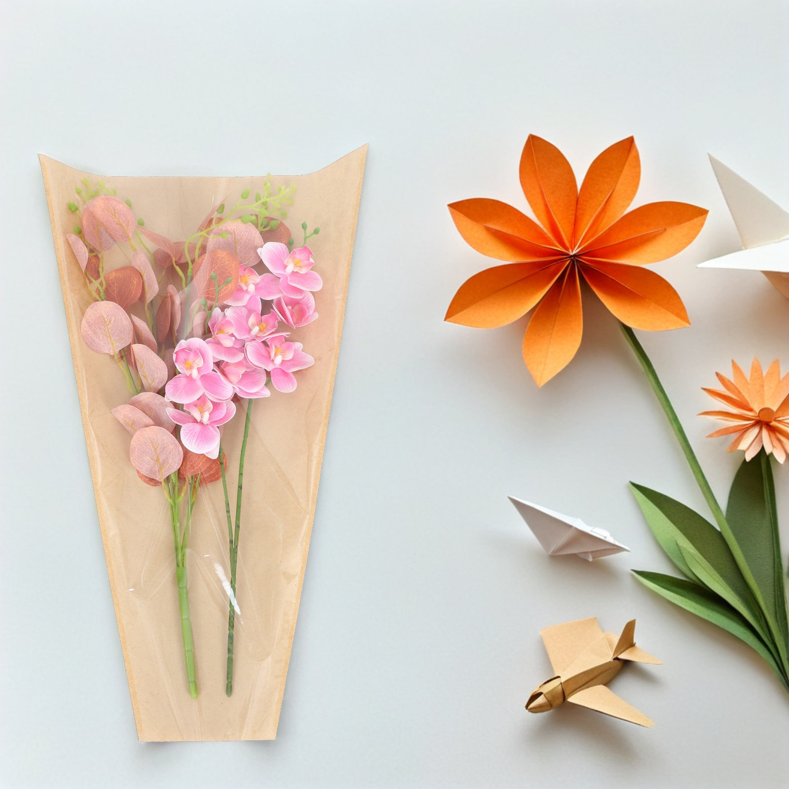 50 Stück Kraftpapier-Blumenver – Flower Wrap Kraft Bewertung und Preis