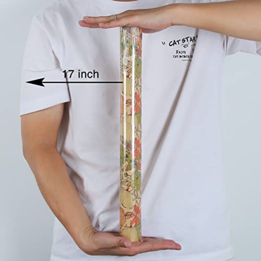 Kraftpapier-Rolle mit Blumenmu – Flower Wrap Kraft Bewertung und Preis
