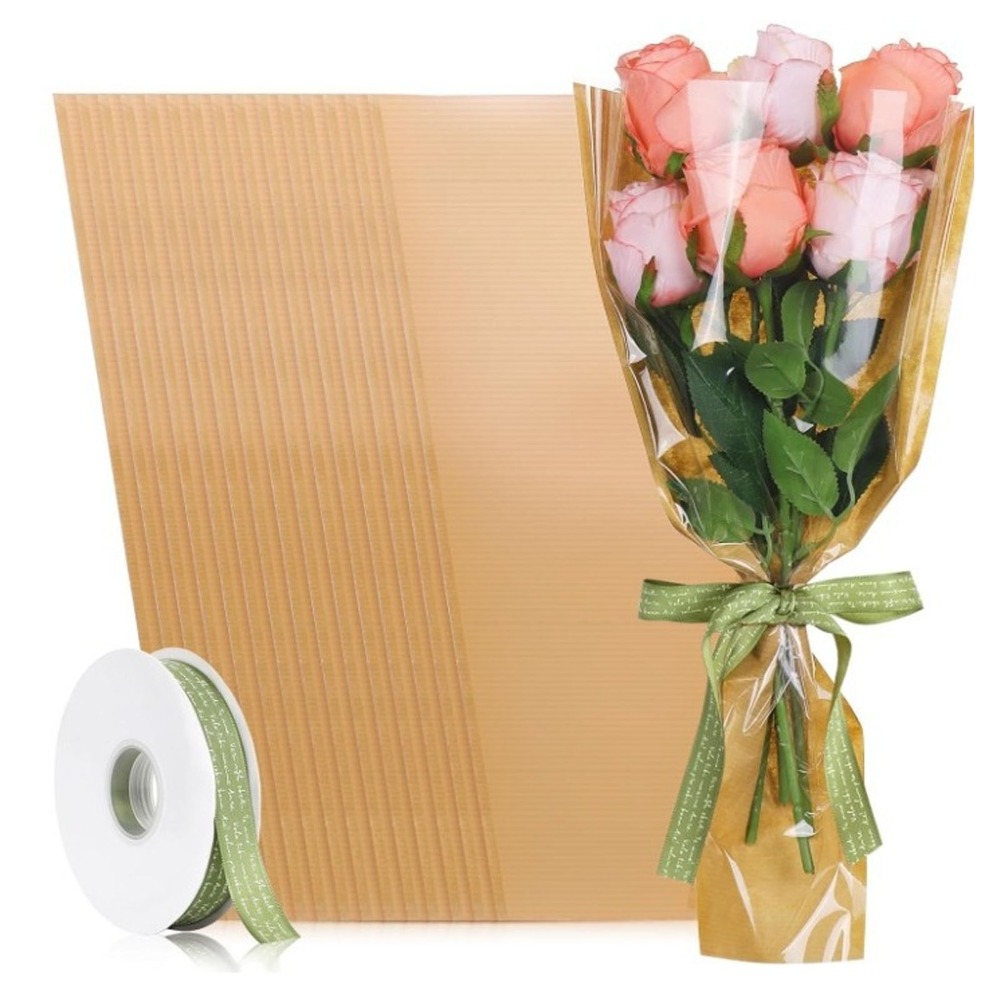 50 Stück hellbraune Blumen-Ges – Flower Wrap Kraft Bewertung und Preis